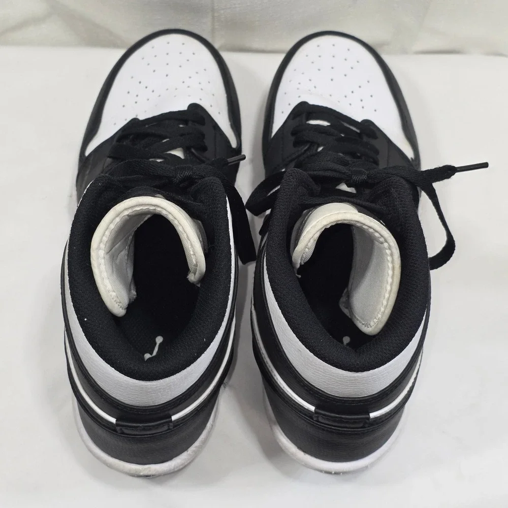 Jordan 1 Mid TD Football Cleats Panda Black White FJ6805-100 Mens 9